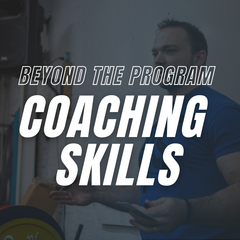 Beyond the Program: Coaching Skills